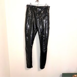 Spanx Faux Patent Leather Leggings - Large/Tall